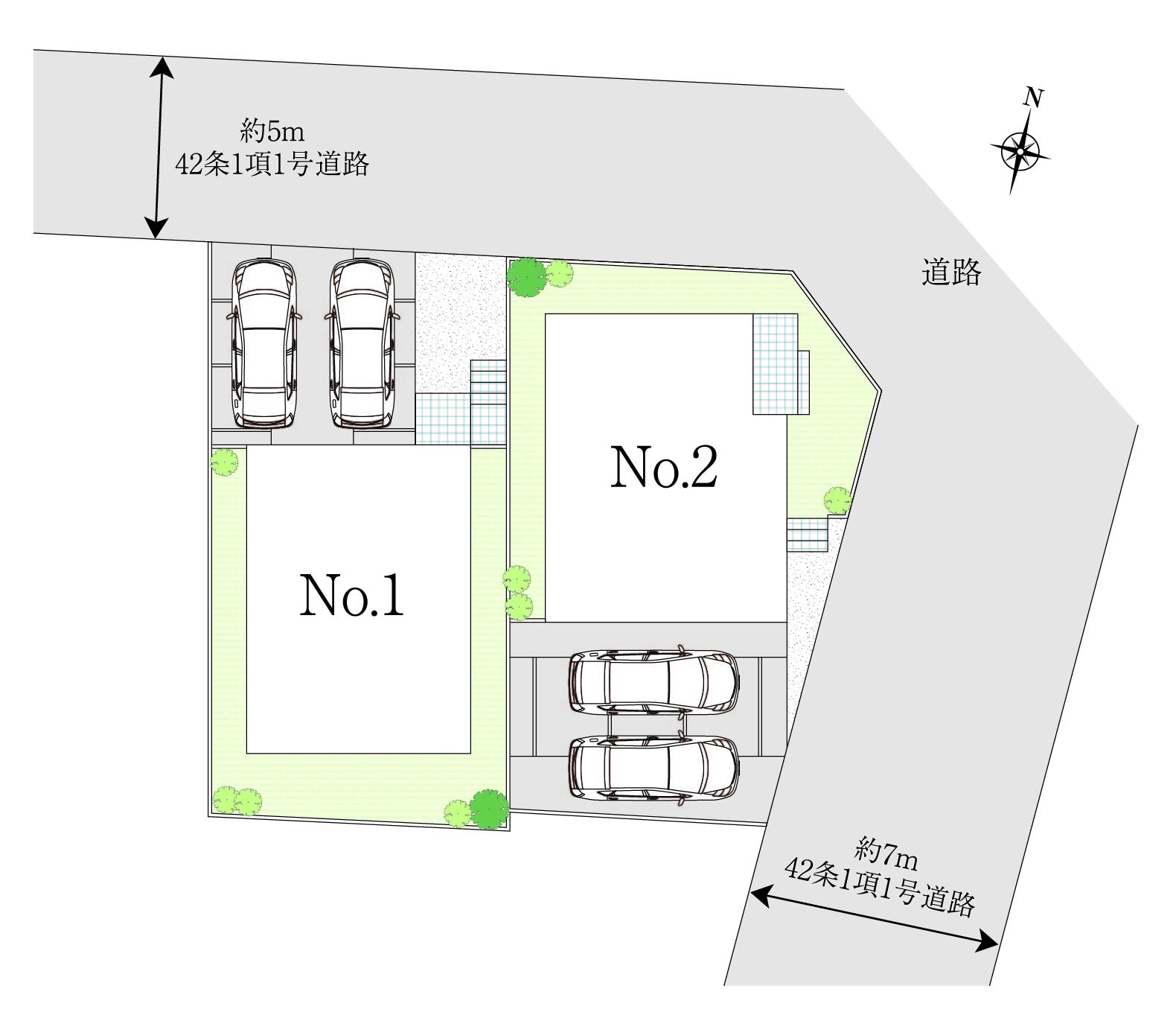 小倉台7丁目区画図