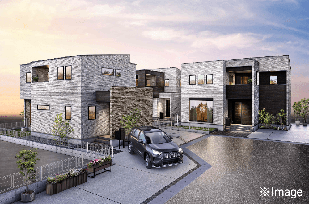 街区_連棟パース