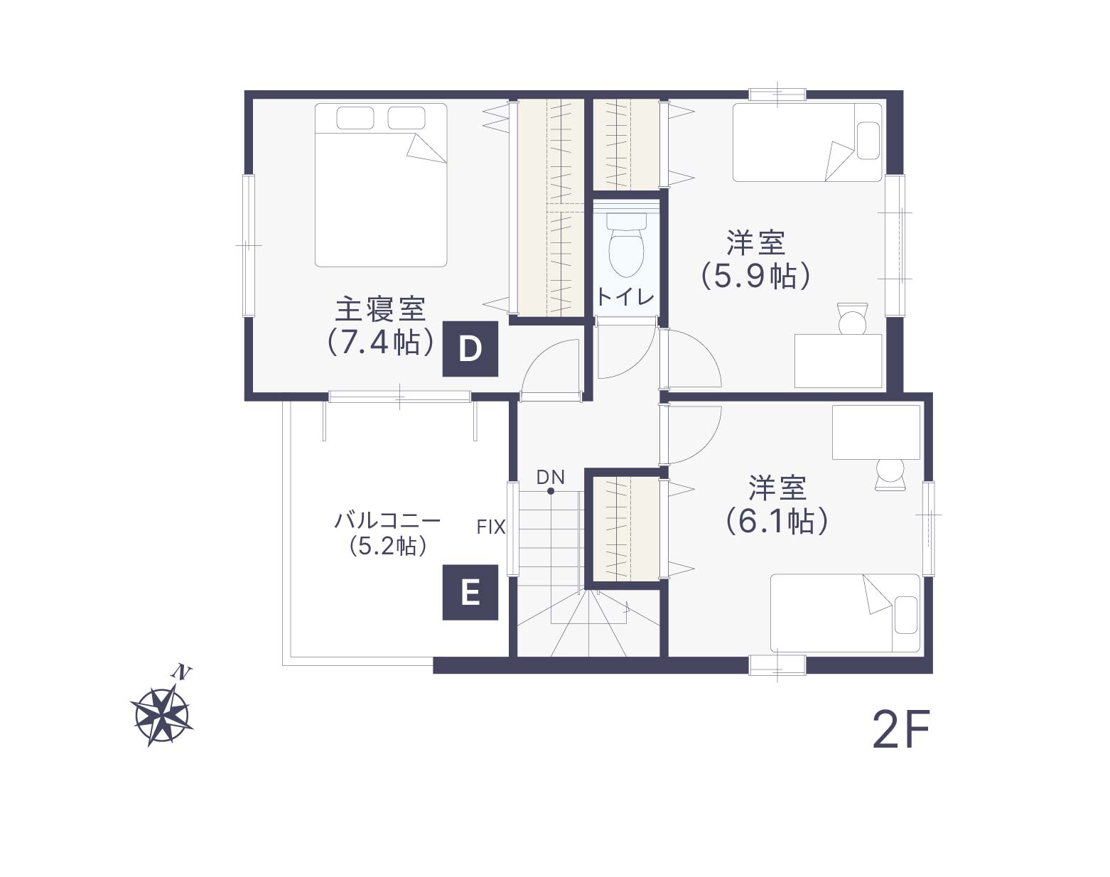 モデルハウスNo.1_plan_2F