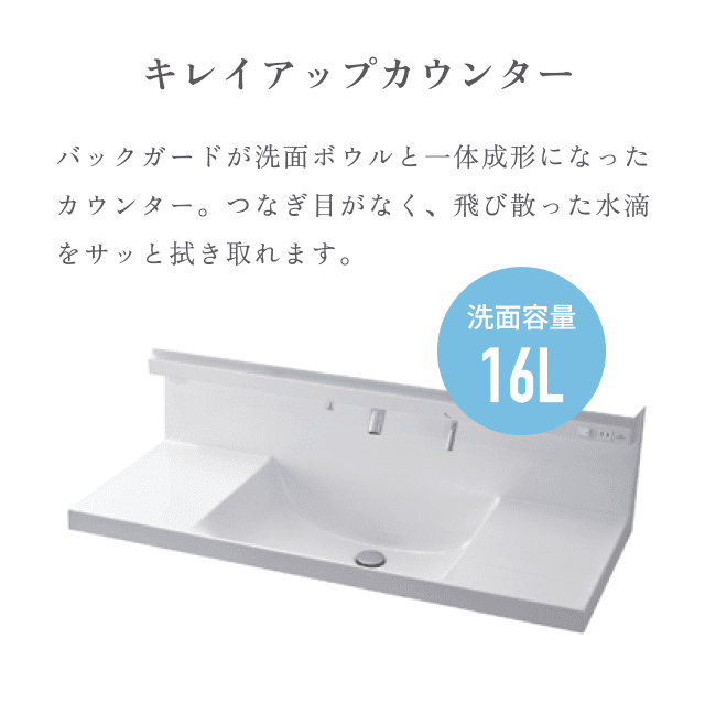 キレイアップカウンター