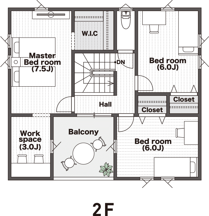 Granlead FAM 間取り図 2F